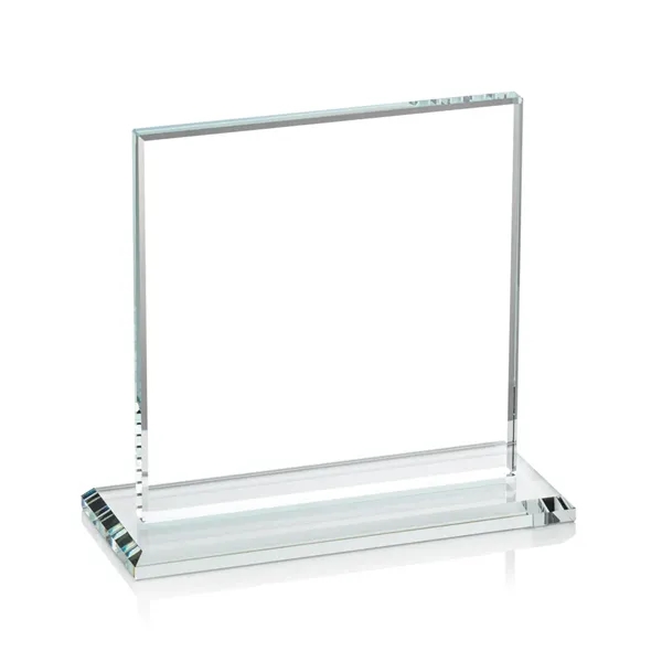 Square starfire color 1/2-inch thick award with a base.... from ASI 84592 St Regis Group / St Regis