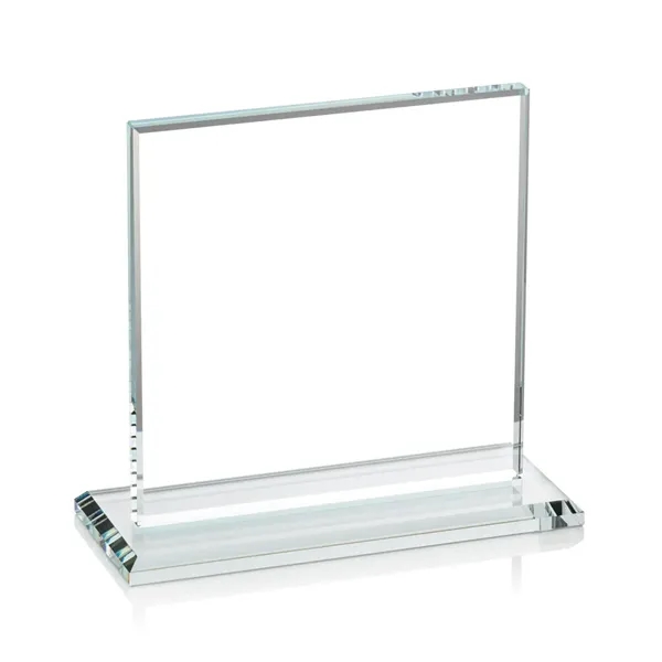 Square starfire color 1/2-inch thick award with a base.... from ASI 84592 St Regis Group / St Regis