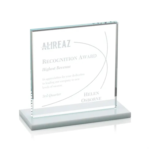 Bold Sahara Award features a 0.5” thick Starfire crystal mounted on... from ASI 84592 St Regis Group / St Regis
