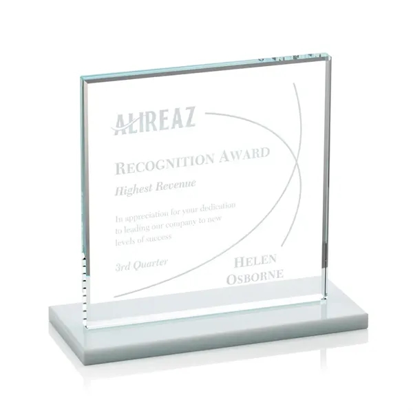 Bold Sahara Award features a 0.5” thick Starfire crystal mounted on... from ASI 84592 St Regis Group / St Regis