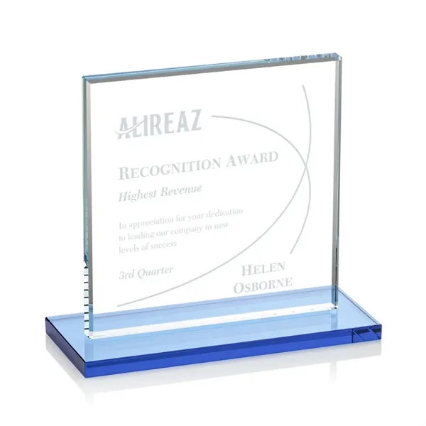 Bold Sahara Award features a 0.5” thick Starfire crystal mounted on... from ASI 84592 St Regis Group / St Regis