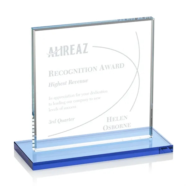 Bold Sahara Award features a 0.5” thick Starfire crystal mounted on... from ASI 84592 St Regis Group / St Regis