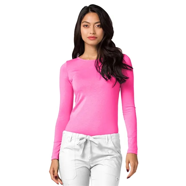 Adar Universal Women's Long Sleeve Comfort Tee... from ASI 86018 Scrub Authority / Uniform Stores
