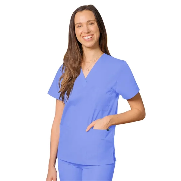 Adar Universal Unisex V-Neck Tunic 3 Pocket... from ASI 86018 Scrub Authority / Uniform Stores