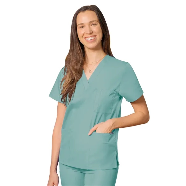 Adar Universal Unisex V-Neck Tunic 3 Pocket... from ASI 86018 Scrub Authority / Uniform Stores