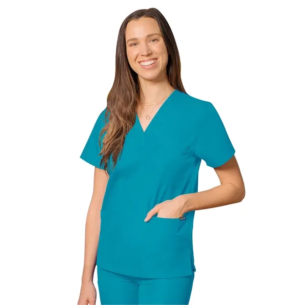 Adar Universal Unisex V-Neck Tunic 3 Pocket... from ASI 86018 Scrub Authority / Uniform Stores
