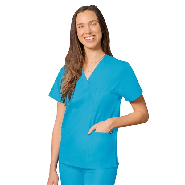 Adar Universal Unisex V-Neck Tunic 3 Pocket... from ASI 86018 Scrub Authority / Uniform Stores