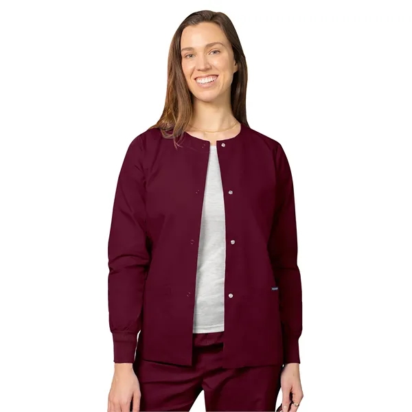 Adar Universal Women's Round Neck Warm-Up Jacket... from ASI 86018 Scrub Authority / Uniform Stores