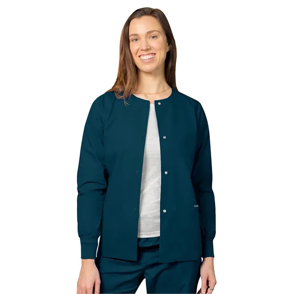 Adar Universal Women's Round Neck Warm-Up Jacket... from ASI 86018 Scrub Authority / Uniform Stores