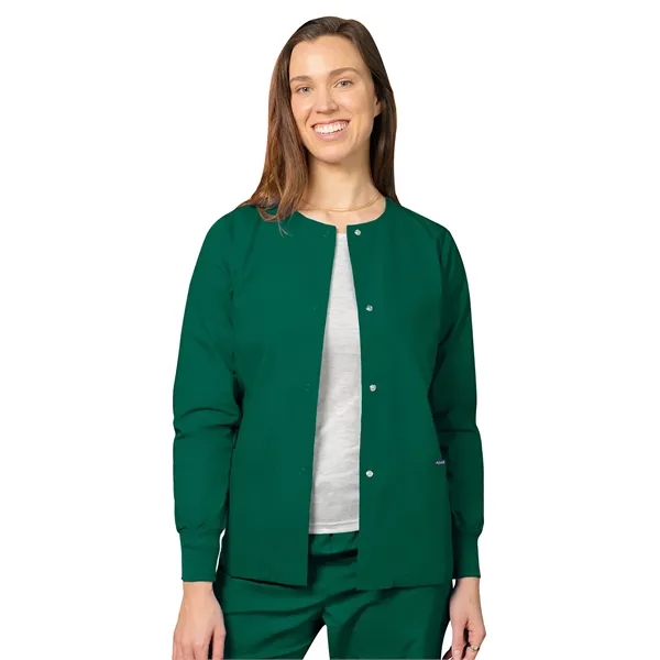 Adar Universal Women's Round Neck Warm-Up Jacket... from ASI 86018 Scrub Authority / Uniform Stores