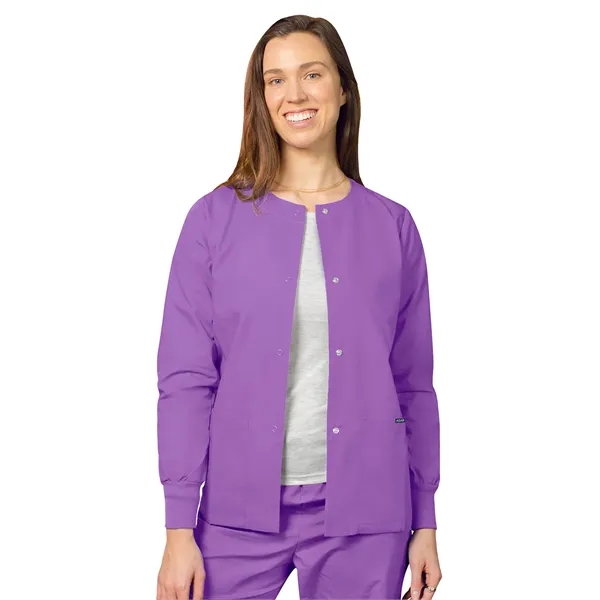 Adar Universal Women's Round Neck Warm-Up Jacket... from ASI 86018 Scrub Authority / Uniform Stores