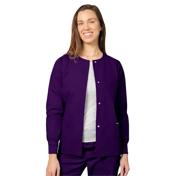 Adar Universal Women's Round Neck Warm-Up Jacket... from ASI 86018 Scrub Authority / Uniform Stores