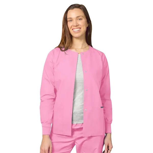 Adar Universal Women's Round Neck Warm-Up Jacket... from ASI 86018 Scrub Authority / Uniform Stores