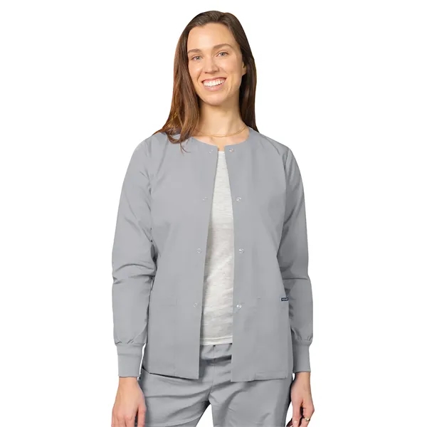 Adar Universal Women's Round Neck Warm-Up Jacket... from ASI 86018 Scrub Authority / Uniform Stores