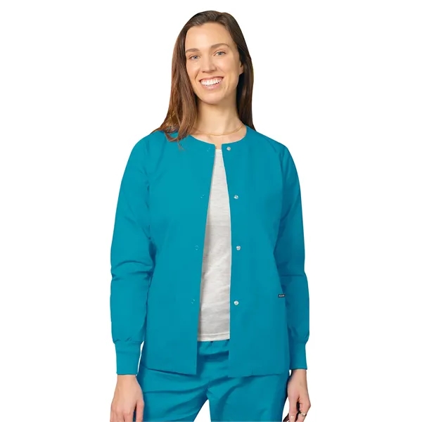 Adar Universal Women's Round Neck Warm-Up Jacket... from ASI 86018 Scrub Authority / Uniform Stores