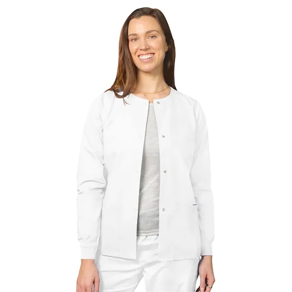 Adar Universal Women's Round Neck Warm-Up Jacket... from ASI 86018 Scrub Authority / Uniform Stores