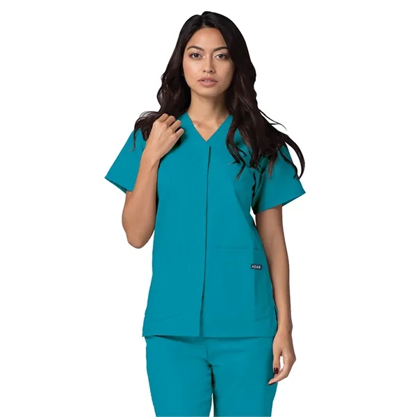 Adar Universal Women's Double Pocket Snap Front Top... from ASI 86018 Scrub Authority / Uniform Stores