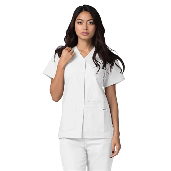 Adar Universal Women's Double Pocket Snap Front Top... from ASI 86018 Scrub Authority / Uniform Stores
