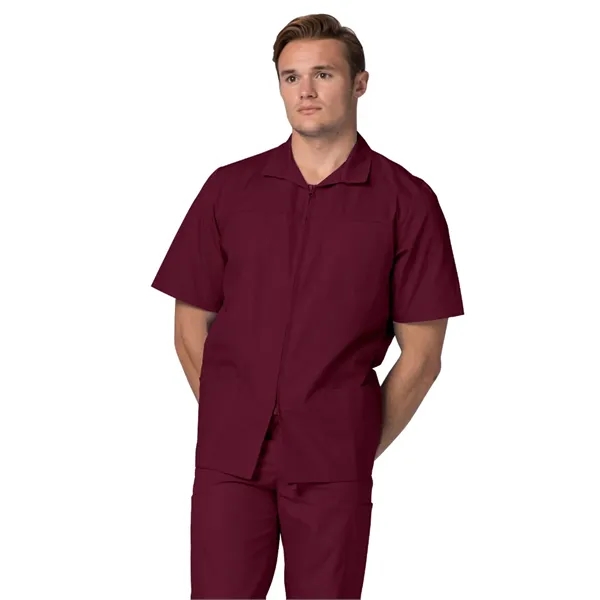 Adar Universal Men's Zippered Short Sleeve Jacket... from ASI 86018 Scrub Authority / Uniform Stores