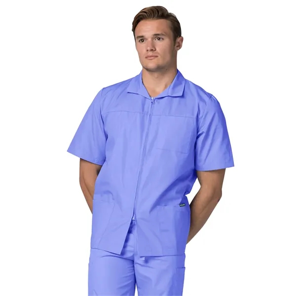 Adar Universal Men's Zippered Short Sleeve Jacket... from ASI 86018 Scrub Authority / Uniform Stores