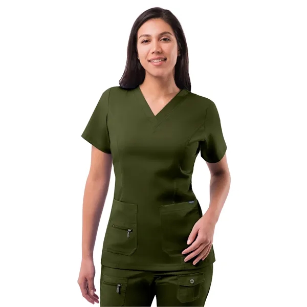 Adar Pro Women's Elevated V-Neck Scrub Top... from ASI 86018 Scrub Authority / Uniform Stores