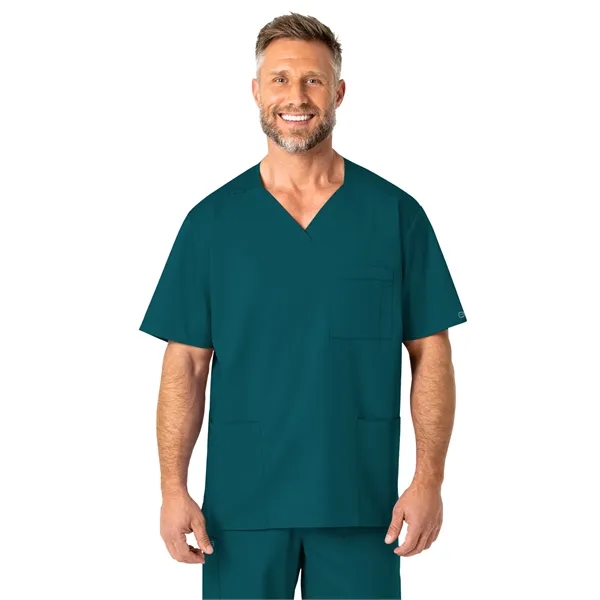 WonderWink WonderWORK Men's V-Neck Top... from ASI 86018 Scrub Authority / Uniform Stores