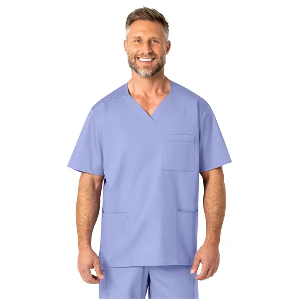 WonderWink WonderWORK Men's V-Neck Top... from ASI 86018 Scrub Authority / Uniform Stores