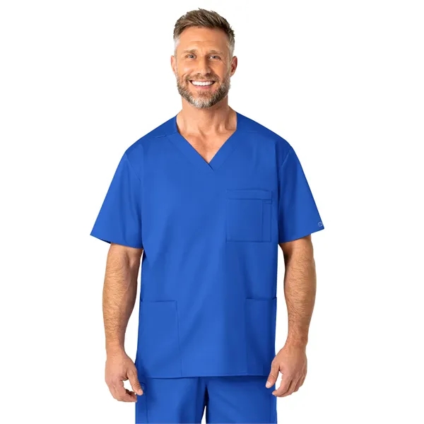 WonderWink WonderWORK Men's V-Neck Top... from ASI 86018 Scrub Authority / Uniform Stores