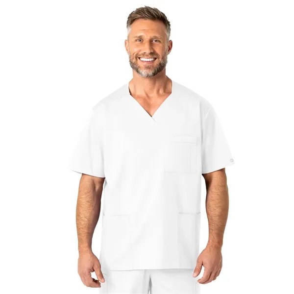 WonderWink WonderWORK Men's V-Neck Top... from ASI 86018 Scrub Authority / Uniform Stores