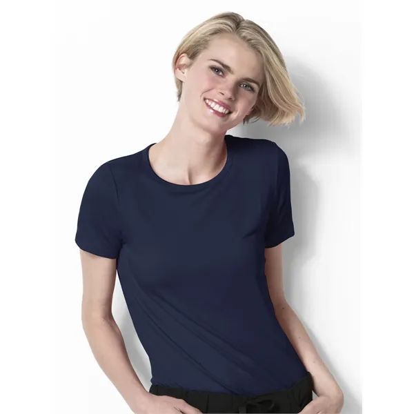 WonderWink Layers Silky Short Sleeve Tee... from ASI 86018 Scrub Authority / Uniform Stores