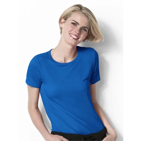 WonderWink Layers Silky Short Sleeve Tee... from ASI 86018 Scrub Authority / Uniform Stores