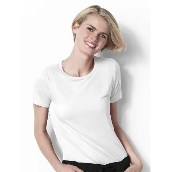 WonderWink Layers Silky Short Sleeve Tee... from ASI 86018 Scrub Authority / Uniform Stores