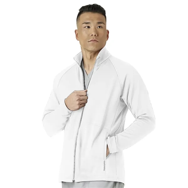 WonderWink Layers Men's Fleece Full Zip Jacket... from ASI 86018 Scrub Authority / Uniform Stores