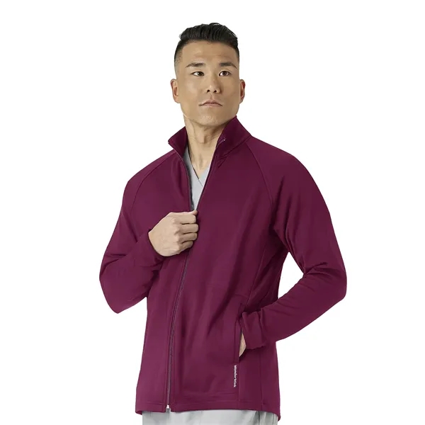 WonderWink Layers Men's Fleece Full Zip Jacket... from ASI 86018 Scrub Authority / Uniform Stores