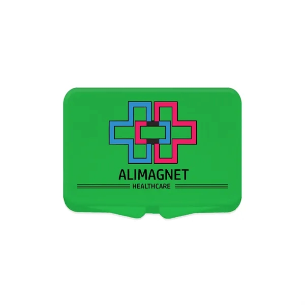 Digital full color imprinted, USA made, mini pill box with hinged... from ASI 54040 Fey Promo