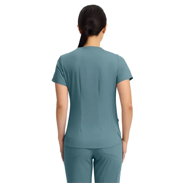 Med Couture Touch Women's V-Neck Shirttail Top... from ASI 86018 Scrub Authority