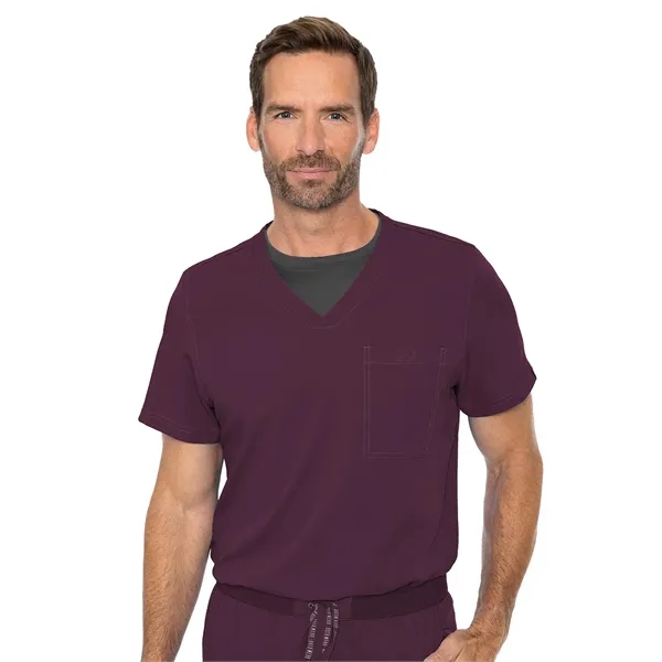 Med Couture RothWear Men's 1 Pocket V-Neck Top... from ASI 86018 Scrub Authority / Uniform Stores