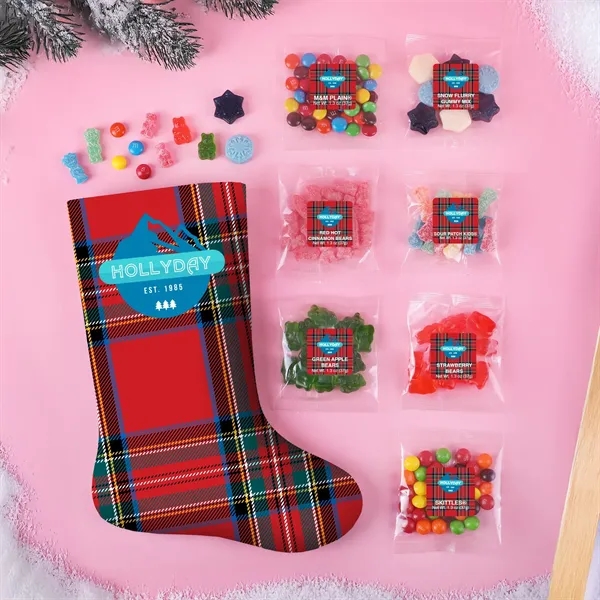 Medium scuba foam stocking kit filled with 7 candy taster packets.... from ASI 61966 HPG / SugarSpot