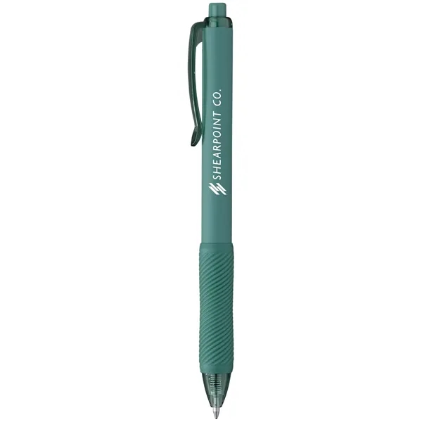 A soft-touch gel pen in matte colors with a sculpted grip... from ASI 61966 HPG / Hub Pen