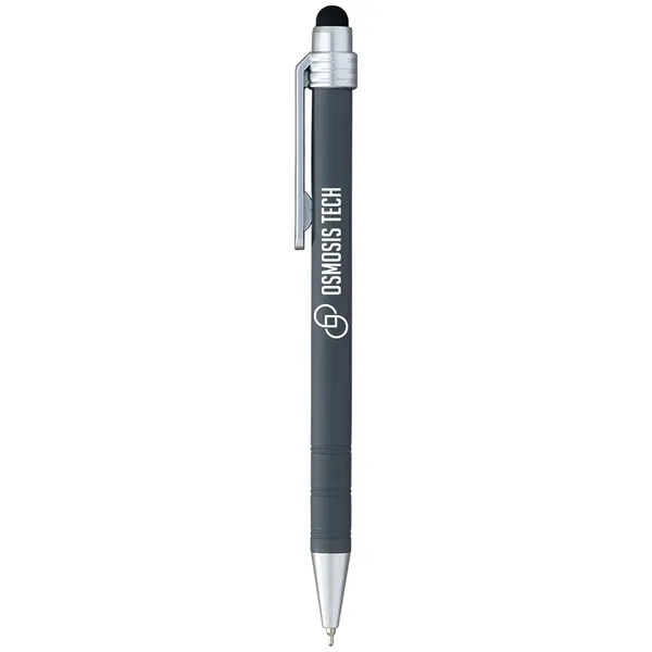 Stylus pen made from recycled ABS plastic with hybrid ink, soft-touch... from ASI 61966 HPG / Hub Pen