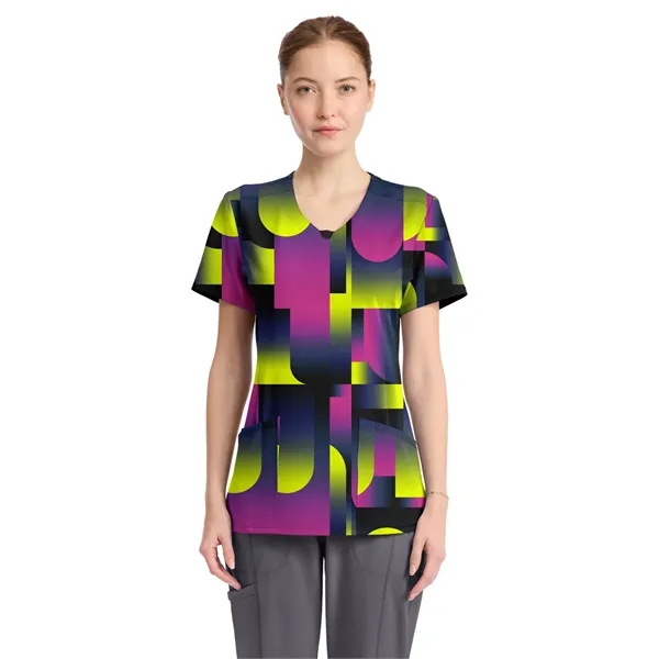 Infinity - Women's Round Neck Print Top... from ASI 86018 Scrub Authority / Uniform Stores