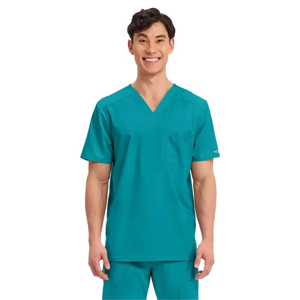 Workwear Revolution Men's Tuckable V-Neck Top... from ASI 86018 Scrub Authority / Uniform Stores
