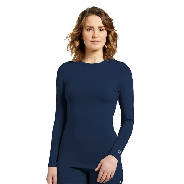 White Cross - - Women's Crew-Neck Long Sleeve Underscrub Tee... from ASI 86018 Scrub Authority / Uniform Stores