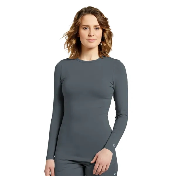 White Cross - - Women's Crew-Neck Long Sleeve Underscrub Tee... from ASI 86018 Scrub Authority / Uniform Stores