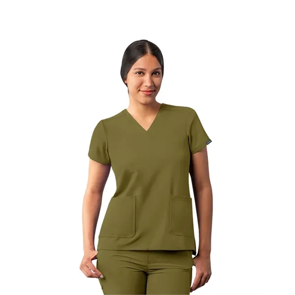 Adar Addition Modern V-Neck Scrub Top... from ASI 86018 Scrub Authority / Uniform Stores