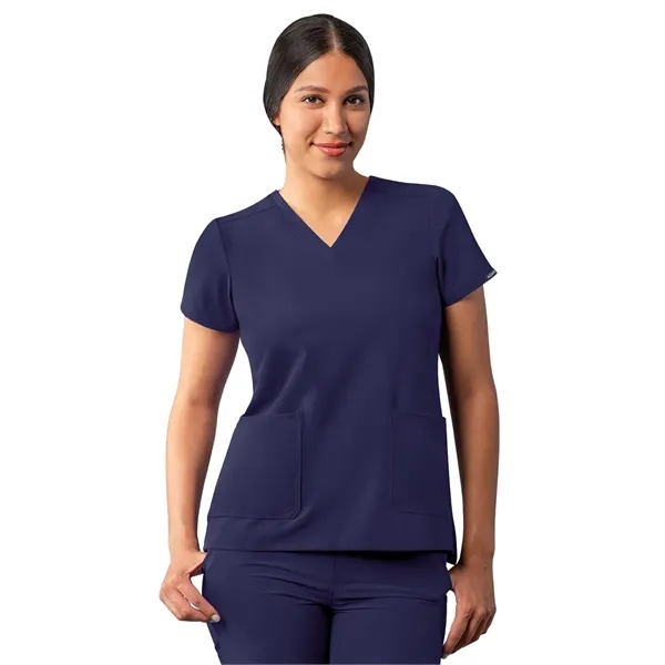 Adar Addition Modern V-Neck Scrub Top... from ASI 86018 Scrub Authority / Uniform Stores