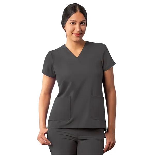 Adar Addition Modern V-Neck Scrub Top... from ASI 86018 Scrub Authority / Uniform Stores