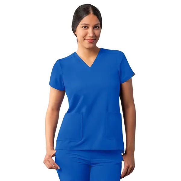 Adar Addition Modern V-Neck Scrub Top... from ASI 86018 Scrub Authority / Uniform Stores