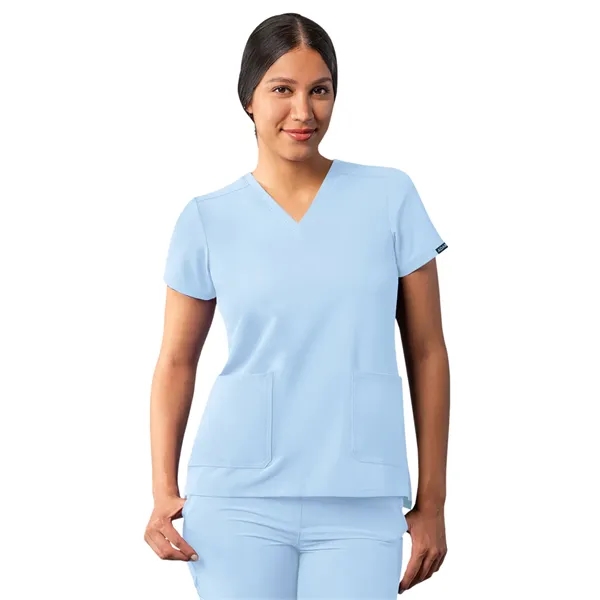 Adar Addition Modern V-Neck Scrub Top... from ASI 86018 Scrub Authority / Uniform Stores