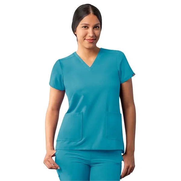 Adar Addition Modern V-Neck Scrub Top... from ASI 86018 Scrub Authority / Uniform Stores